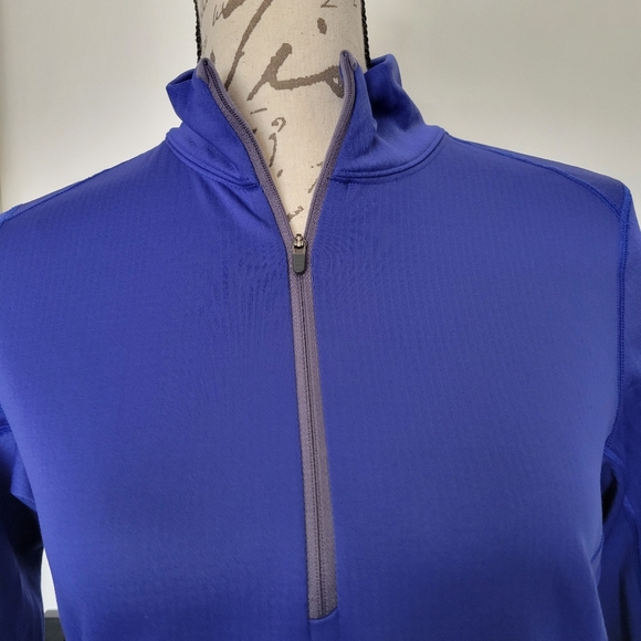 Patagonia Midweight Capilene Baselayer Polartec Royal Blue Half Zip Women Size S - Picture 3 of 9